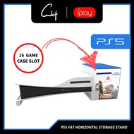 IPLAY PS5 Fat Horizontal Storage stand with Game Case Storage Case support PS5 DIGITAL PS5 CD Version