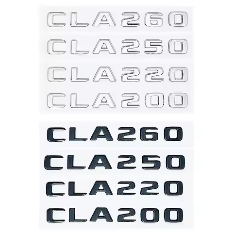 For Mercedes Benz CLA Class Car Trunk Letters Logo Emblem Badge Decals Sticker CLA35 CLA45 CLA260 CL