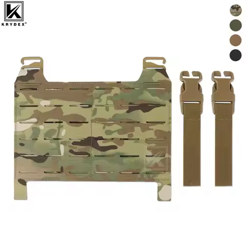 KRYDEX Tactical Vest MOLLE Front Panel Detachable Flap Adapt G Hook Buckle For JPC FCPC Plate Carrie
