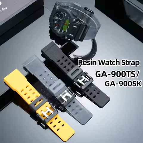 GA-900 Silicone Resin Watch Strap For Casio G-SHOCK GA900 PRG-600YB/650/PRW-6600 Sports Outdoor Wris