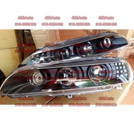 PROTON PERDANA V6 2001 PROJECTOR LED HEAD LAMP BLACK HITAM SMOKE SET //HEADLAMP LAMPU BESAR DEPAN FR