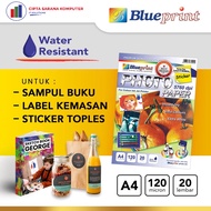 BLUEPRINT A4 120 gsm Glossy Sticker Paper