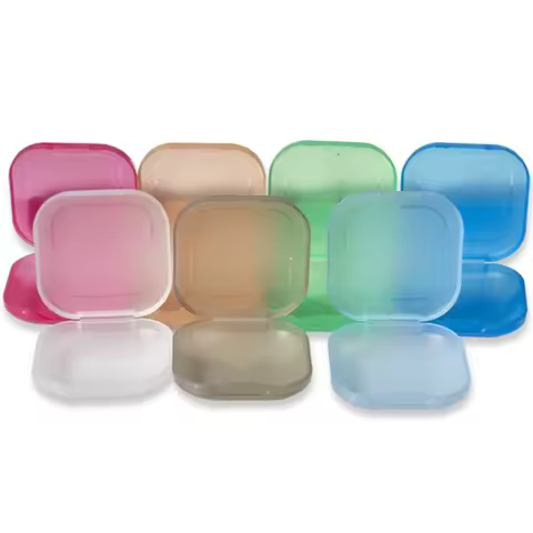 Dental Aliger Case PE Material Portable Dustproof Leakproof Transparent Colorful Storage Box Easy Cl
