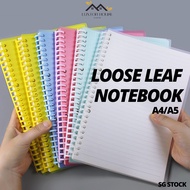 {SG} Loose Leaf Notebook Binder Notebook A5 Binder A4 Binder Slim Liner Binder Smart Ring Binder Lin