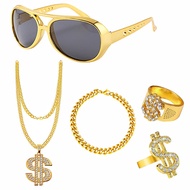 Doll Dollar Necklace Diamond Dollar Pendant Hip Hop Dollar Alloy Necklace _ Shimura