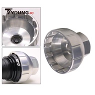 [ Bike 12 Notch 46mm Bottom Bracket Install Remover Tool Dub - Fit 46mm External Threaded BB Cups Al