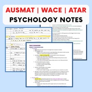 [AUSMAT Notes] ATAR 90 Psychology Notes (Softcopy - All Chapters) [WACE Notes | ATAR Notes]