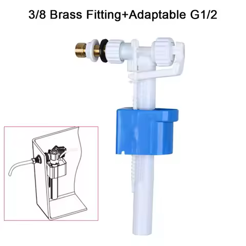 Cistern Filling Valve G3/8 G1/2 Inch Brass Connection Cistern Toilet Inlet Valve Cistern Fill Flush