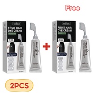 【Buy 1 Take 1】Eelhoe Hair Dye Cream New Effect A Long Time With A Comb Essence Hair Dye Black Fruit 