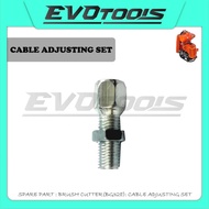 SPARE PART(BG328) : CABLE ADJUSTING SCREW & NUT/CARBURETOR SCREW MESIN RUMPUT BG328 T328 OGAWA