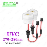 UVC LED 270nm 275nm 280nm 285nm DC5V 12V 24V Deep UV LED Ultraviolet C Lamps For Air Water Purificat