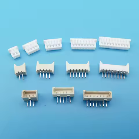 50Pcs JST 1.25mm Pitch 2/3/4/5/6/7/8/9/10Pin Male Female Connector Horizontal Straight Pin Header Ho