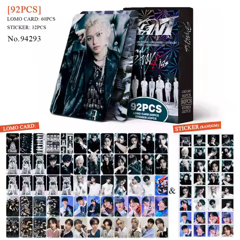 SKZOO 92 pieces STRAY KIDS mini cards for fan meetings, celebrity merchandise, collectible photos, e