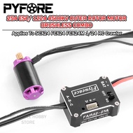 PYFORE 25A ESC 1224 4500KV Outer Rotor Motor Brushless Combo for FMS FCX24 FCX24M SCX24 1/24 RC Craw