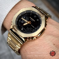 G-Shock Gold Casioak GM-2100 Golden Hand with Luxury Stainless Steel Strap