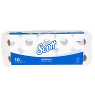 SCOTT 2 Ply Standard Roll Tissue 03131, 12 Packs x 10 Rolls x 160 Sheets