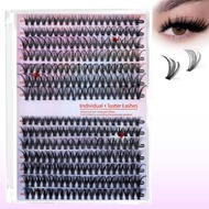 Diy Eyelash Extensions 9-16Mm Natural Cluster Thin Single Eyelash Extensions 3040D C D