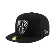 NEW ERA 59FIFTY 5950 NBA Brooklyn Nets Black/White Baseball Cap Hat [TCC]