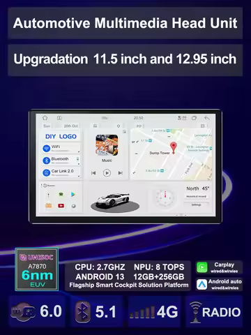 Upgradation UIS 7870 Android 11 13 inch Car Multimedia AI Voice mp5 Palyer gps navigation Carplay Au