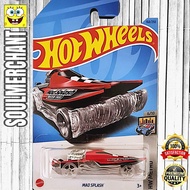 MERAH Hot Wheels Mad Splash Red Diecast Marine Ship