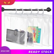 [ap4l43.] Clear Plastic Storage Bags 10 X 12.5-Inch 24-Pack, Hanging Hooks Included for Classroom, L