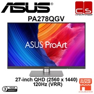 ASUS ProArt Display PA278QGV IPS (2560 x 1440)(QHD)120Hz (VRR), HDR-10 Monitor