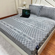 Ga Gối Nỉ CoCo 1M2X2M In Hoa Trà Sang Trọng Cao Cấp Ga Được Bo Chun Bọc Đệm Chân Đệm Cao Tới 15cm