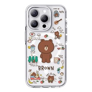 (เคส MagSafe) เคส iPhone Line Friends แท้ 100% สำหรับ iPhone17 17promax เคส Magsafe 17pro เคส 16pro 