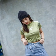 Crop Top Tee Y2K Korea 777 Authentic Green | 777 Studio Crop Top - Crop Tee