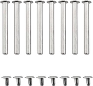 8pcs Silver 30 mm/1.18 Inch Folding Fan Repair Kit Shaft Rivet and Nut for Handmade Paper Fans