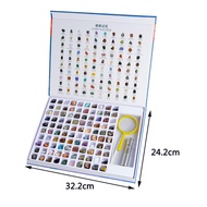 [svzfjuv] Geology GEM Rock Mineral Kit ID Sheet Rock & Mineral Collection for Holiday Age 6+