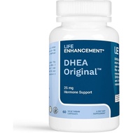 Life Enhancement DHEA Original - 25 mg DHEA Supplement with 4 mg Vitamin C - 60 Servings