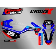 Decal sticker CROSS X 150 mandalika Decal CROSS X 150 pertamina fullbodyViar