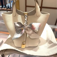 Hermes Picotin 18 奶灰白金釦 W刻 菜籃子18 🤍M4色