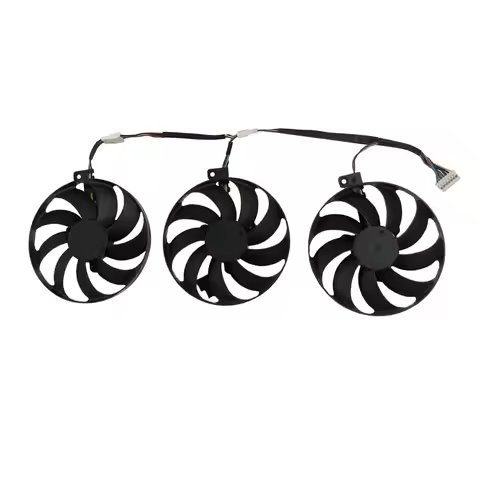 3Pcs/Set,T129215SU,PLD09210S12H,FDC10H12S9-C,Video Fan,For ASUS ROG STRIX RTX 2080 Ti GAMING,For ROG