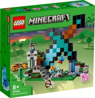 LEGO 21244 Minecraft The Sword Outpost 8+ lego Đồ chơi gạch Hoàn toàn mới và chính hãng