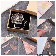 LEMONTREE9GP Metal Bookmark Cute Rose Gold Book Holder Leaf