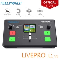 free shipping FEELWORLD LIVEPRO L1 V1 Multi Format Video Mixer Switcher 4xHDMI Inputs Camera Product