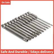 11 Pcs Magnetic T6-T40 Torx Head Screwdriver Bit Set Star 6 Point Screwdriver Drill Bits Tools 3 Inc