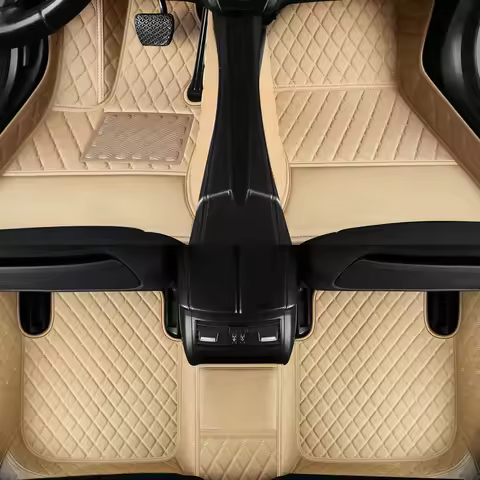 Custom Car Floor Mats for Mercedes Benz EQS 2022 2023 Years Artificial Leather Carpet Interior Car A