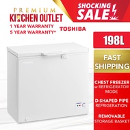 Toshiba 198L R600a Duo Function Chest Freezer Fridge CR-A198M | Elba Chest Freezer Artico Fridge Ef-