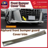 TOYOTA ALPHARD 30 2018-2020 (NORMAL) Front Bumper Protector Guard Cover Trim Chrome ABS ANH30 AGH30 