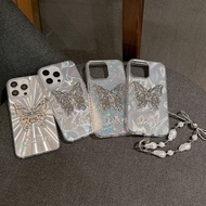 3D Butterfly Invisible Stand Compatible with Apple 16 Pro Max Phone Case iPhone 14 Pro New Model 13 