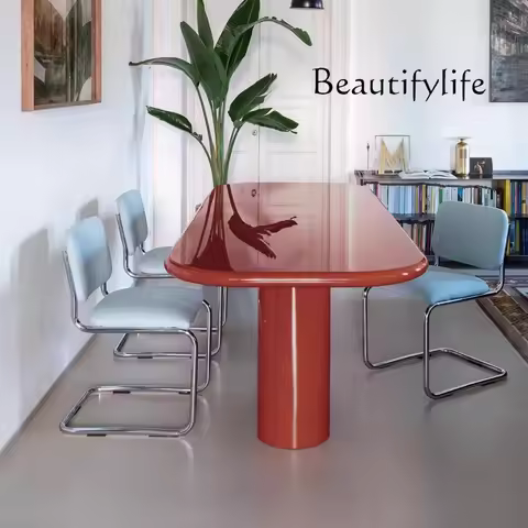 Light luxury living room desk minimalist dining table negotiation studio office desk designer style 