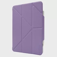 JTL / JTLEGEND iPad Air4 Ness 10.9吋 相機快取多角度折疊防潑水布紋皮套 紫
