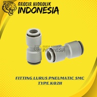 KQ2H 08-00 FITTING UNION STRAIGHT SLIP LOCK HOSE 8MM X 8MM SMC KQ2H08-00