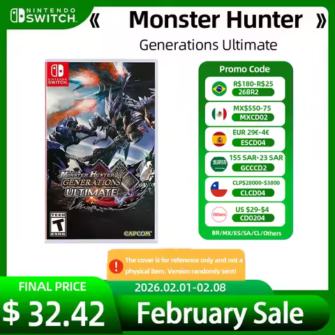 Monster Hunter Generations Ultimate - Nintendo Switch Game Deals for Nintendo Switch OLED Lite Game 