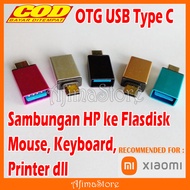 Sambungan OTG USB Type C untuk HP XIAOMI MI 15 14 13 12 11 10 9 PRO REDMI 15C 14C 13C 12C 10C 9C 9A 