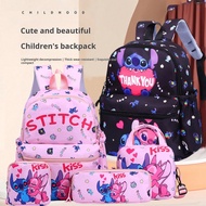 4pcs/Set (Disney Licensed) Stitch Large Capacity Cute Stitch Combo Pack (Backpack, Shoulder Bag, Pen