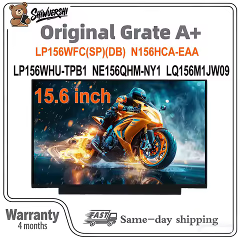 Original New A+ 15.6 inch Laptop Slim Lcd Screen Panel LP156WFC (SP)(DB) N156HCA EAA LP156WHU TPB1 N